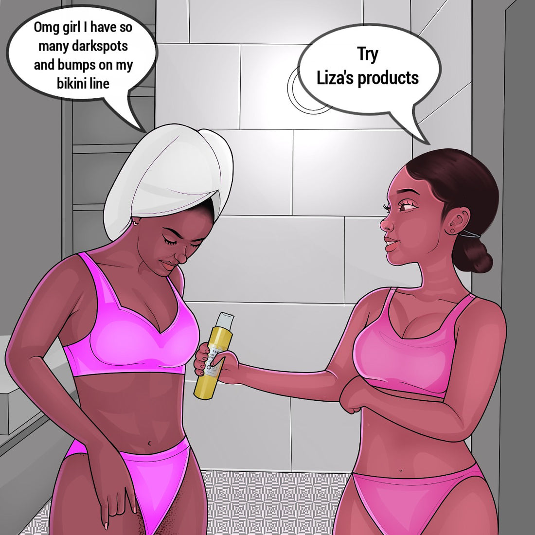 Lighten your bikini line